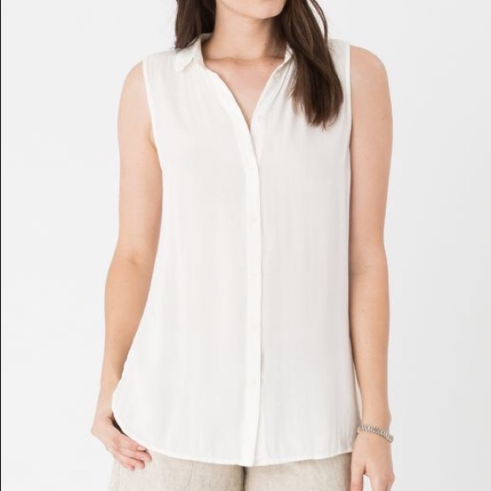 Rag Poets Snow White Marseille Sleeveless Blouse